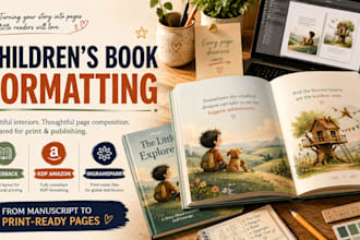 do children book formatting for paperback book and ingramspark