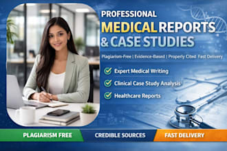 professionally write medical reports and case studies