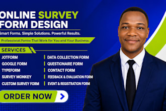 create online survey forms, jotform, typeform and google forms, cognito form