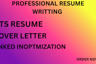 create a professional cover letter and linkedin