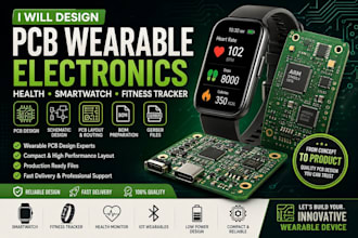 design pcb wearable electronics health smartwatch fitness tracker device