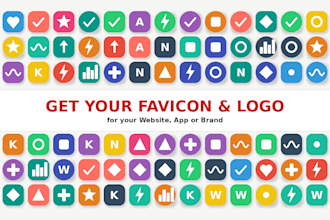 design a custom favicon and logo for your website, app or brand