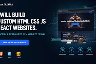 build a modern animated landing page with HTML CSS and javascript