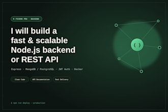 develop scalable backend with nodejs
