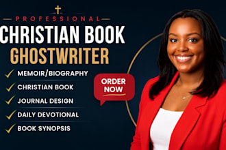 ghostwrite book synopsis christian memoir biography daily devotional book blurb