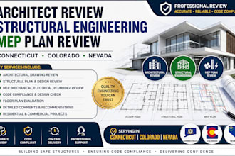 connecticut, colorado, nevada architect review structural engineering mep plan