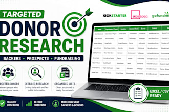 targeted donors crowdfunding backer lists