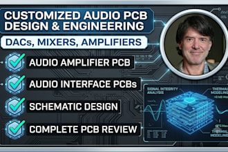 design customized audio pcb for amplifiers, dacs, mixers, audio schematic