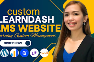 develop lms website with learndash, elearning lms, tutor and membership website