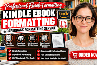 format your ebook for kindle ebook formatting service, paperback formatting