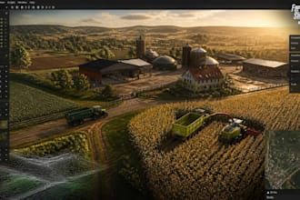 create custom farming simulator 25 maps with realistic farms and fields