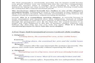 developmentally edit and line edit