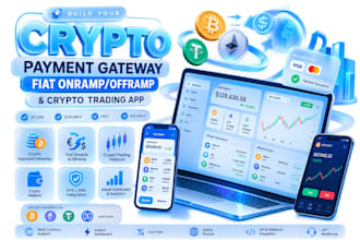 build fiat cryptocurrency  payment gateway, fiat offramp app, crypto trading app
