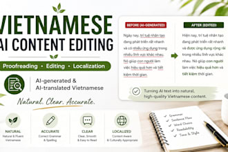 review and improve ai generated vietnamese content