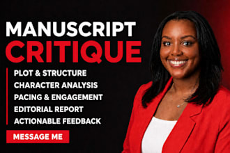 critique your fiction book manuscript and provide a detailed editorial report
