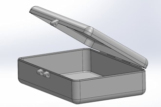 deisgn snap fit plastic enclosure, sheet metal 3d cad modelling, cnc prototyping