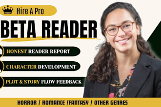 beta read for fantasy romance fiction