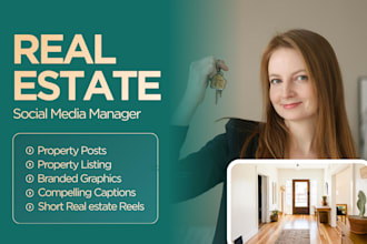 be your real estate social media manager, realtor property marketing manager