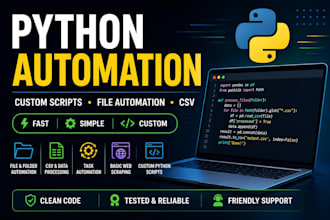 automate repetitive tasks with custom python scripts