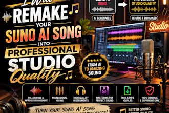 remake your suno ai song into professional studio quality