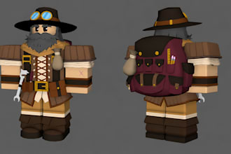 create high quality roblox 3d models and game assets