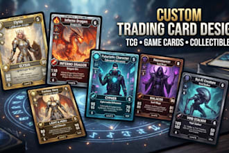 design custom trading cards for your tcg, game, or collection