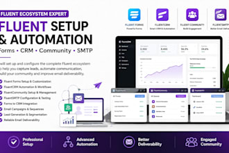 design fluent forms,fluent crm,fluent community,fluent smtp