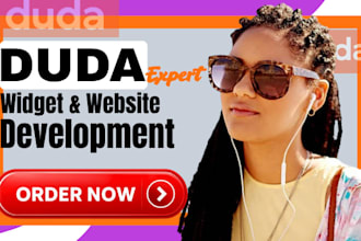 design and redesign website custom widget on duda