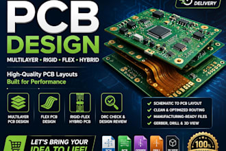 professionally design multilayer rigid, flex, and hybrid pcb layouts