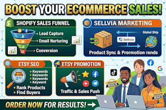 do shopify marketing sales funnel, sellvia marketing, etsy seo, etsy promotion