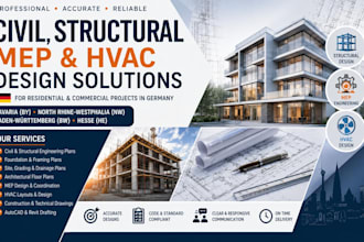 design civil structural mep and hvac plans for by nw bw he
