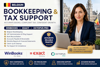 do belgium bookkeeping and tax support in winbooks, exact, octopus pro