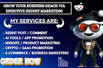 promote ai app brand company website on reddit seo post