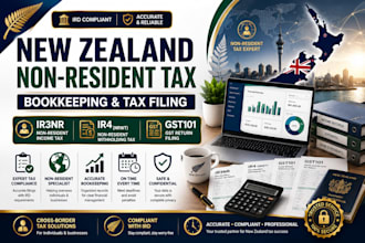 do new zealand bookkeeping non resident income tax withholding tax gst ir3nr ir4