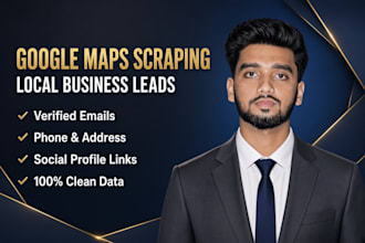 scrape google maps and local directory businesses for leads