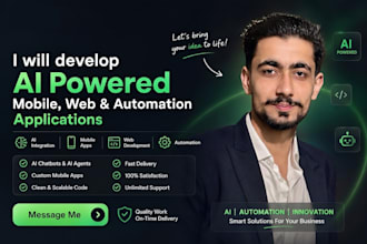 develop ai powered mobile, web and automation applications