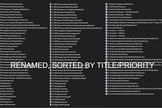 do image or file renaming and organization