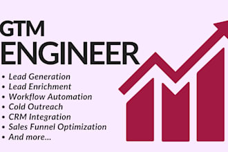 be your GTM engineer for ai automation, b2b outreach and lead generation