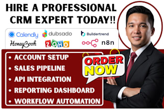 setup zoho crm dubsado buildertrend honeybook calendly n8n workflow automation