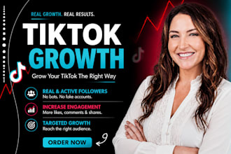 manage tiktok marketing and promotion for organic follower growth