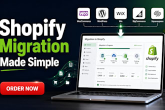shopify website migration with secure data transfer and SEO setup support