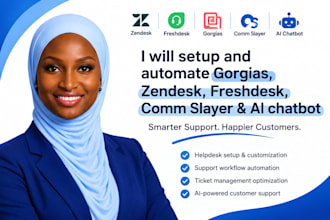 setup gorgias zendesk freshdesk comm slayer ai chatbot