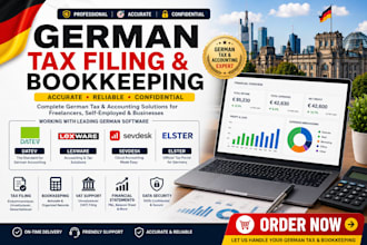 do german tax filing, bookkeeping using datev, lexware, sevdesk and elster