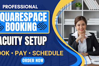 setup online squarespace acuity booking system and pickup system