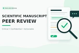 critically peer review your scientific manuscript