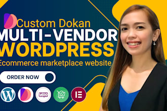 build custom dokan multi vendor ecommerce marketplace website