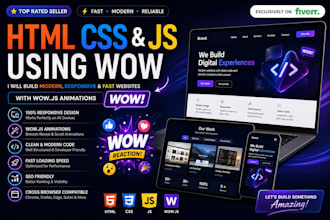 develop a responsive website with HTML CSS and javascript