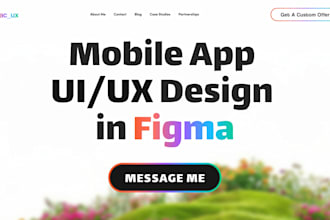 design your mobile app ui ux in figma, mockups, wireframes