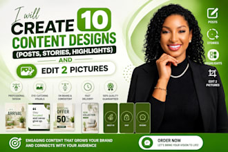 design 10 social media posts, social media post design