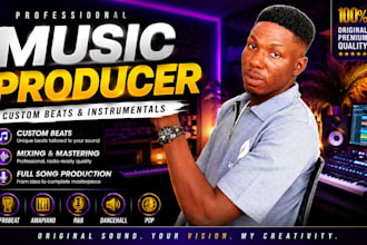 produce a custom afrobeat amapiano dancehall emotional rnb